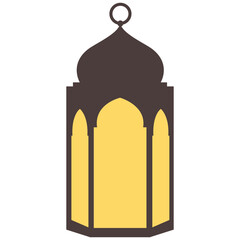 Set of ramadan lantern, collection of happy ramadan lantern decoration flat style design vector illustration.