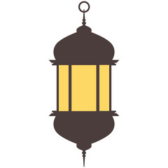 Set of ramadan lantern, collection of happy ramadan lantern decoration flat style design vector illustration.