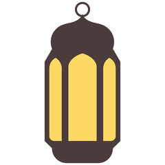 Set of ramadan lantern, collection of happy ramadan lantern decoration flat style design vector illustration.