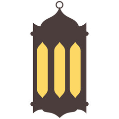 Set of ramadan lantern, collection of happy ramadan lantern decoration flat style design vector illustration.