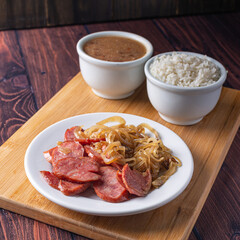 Calabrian food dish with onions Typical Brazilian food