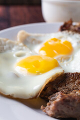 Horse Steak Dish Typical Brazilian Food