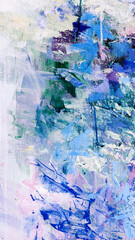 Vivid colorful  painting.  Background design. Dots , strokes of paint. Textured oil painting.  Hand drawn brush stroke. Multicolored circles. Bright pattern with paint structure. Impasto. Color scheme