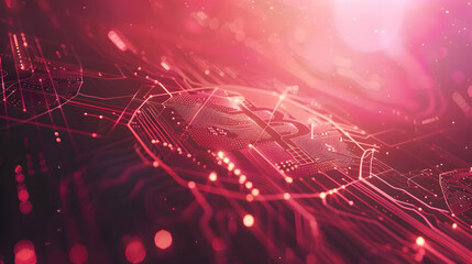 Obraz premium Futuristic Network Grid Design
