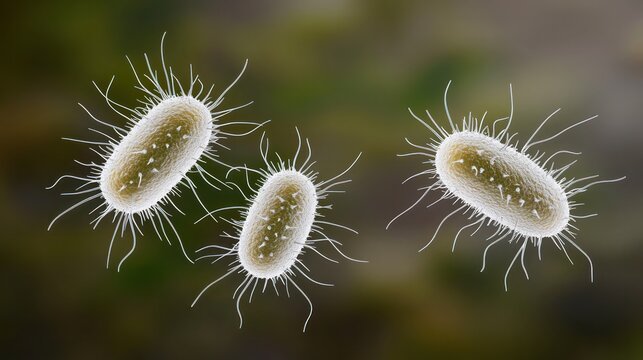 Healthy bacteria on skin layers in microscopic view, highlighting the critical role of microbiomes in dermatology.