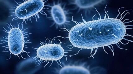 Microscopic view of healthy skin bacteria thriving in a balanced environment, showcasing the essential role of beneficial microorganisms in maintaining skin health and natural defenses.
