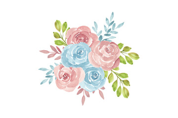 Watercolor Flowers A Set of Beautiful Watercolor Floral Designs Floral Bloom Collection