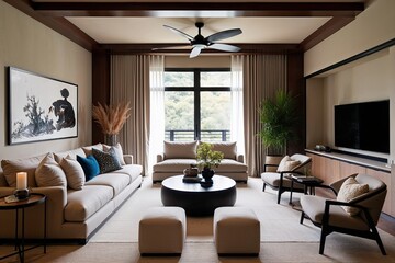 Japandi Influence on Cozy Contemporary Living Room Designs