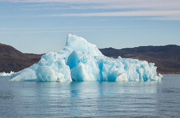 Icebergs in the fjords of south Greenland	