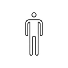 Line Drawing Of A Male Stick Figure