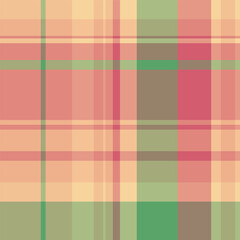 Warmth texture pattern plaid, suite vector tartan fabric. Multicolor textile seamless check background in red and orange colors.