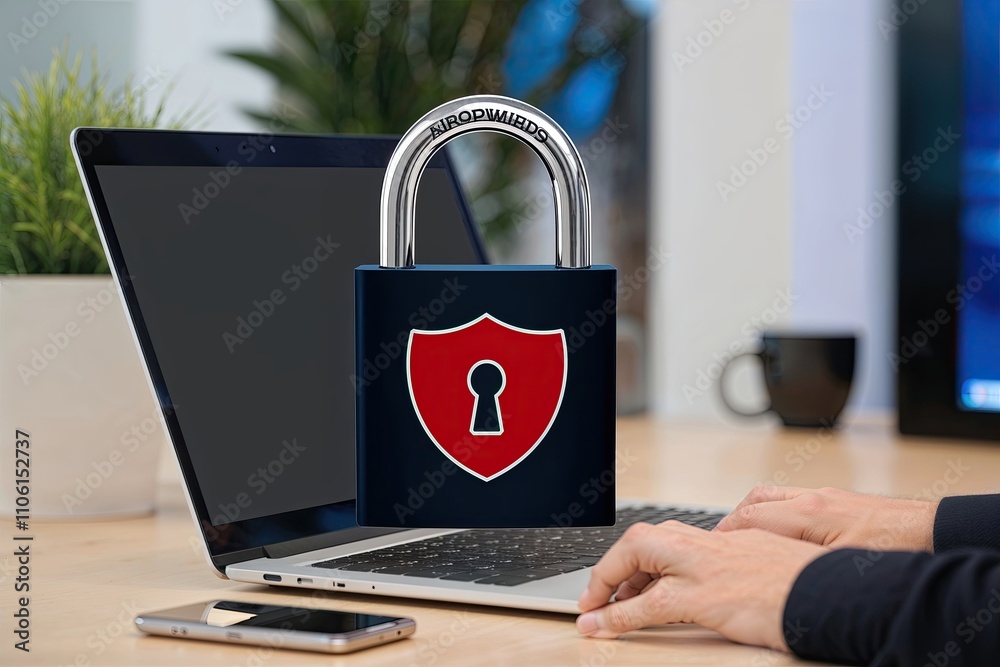 Poster virtual padlock ensuring data security and privacy protection in a computing environment
