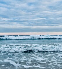 waves on the beach