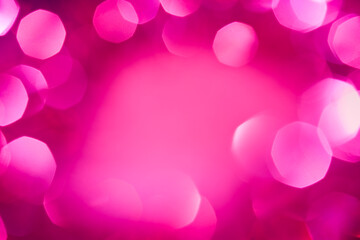 Pink Bokeh of Lights