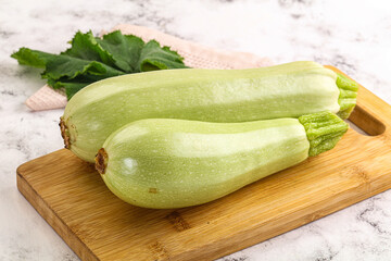 Raw frsh ripe zucchini vegetable