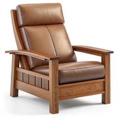 Comfortable Luxury Wooden Leather Chair For Adults 