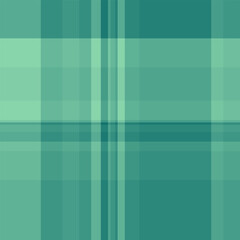 Modern vector seamless pattern, layout background fabric textile. Veil plaid check texture tartan in teal and mint colors.