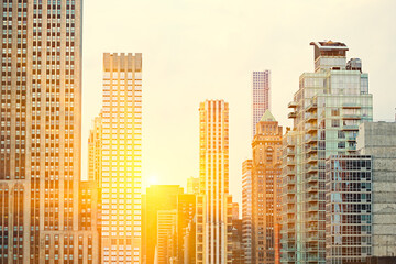 Detail of Manhattan buildings