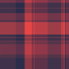 Image seamless plaid textile, merry christmas pattern vector fabric. Pastel texture background check tartan in red and pink colors.