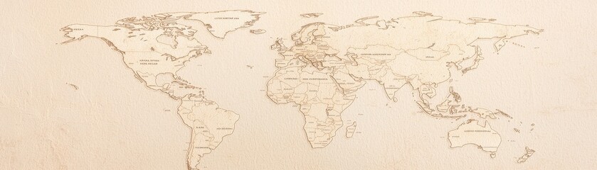 Historical world map display art exhibit cultural context indoor gallery artistic perspective global exploration