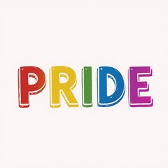 Colourful pride symbol representing LGBTQ community isolated against a plain backdrop during Gay Awareness Month