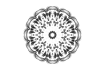 Intricate Mandala Artwork Featuring Animal Inspired Arms and Central Circle
