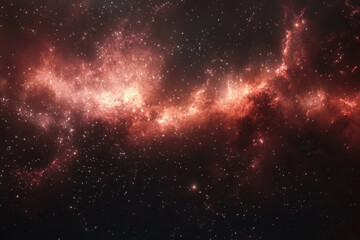 Fototapeta premium Stunning Galaxy with Glowing Nebulae