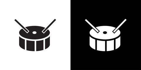 drums icon simple vector symbol