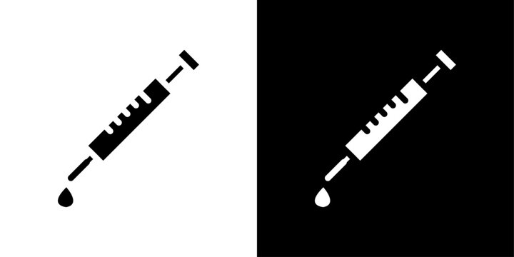 Insulin Suringe icon design simple vector symbol