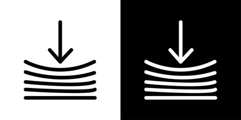 Resilience Material icon design simple vector symbol