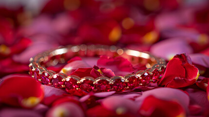 red rose petals