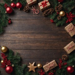 christmas decoration on table