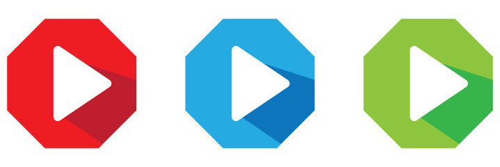 video player icon vector