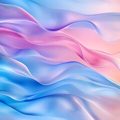 Fototapeta premium A pink and blue wave with a purple background, Generative Ai 