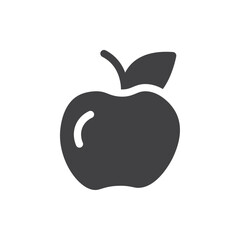 Apple icon simple vector symbol