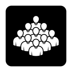 Symbol, ikona ludzi. Plik wektorowy.
