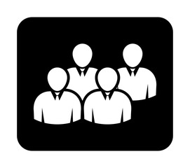 Symbol, ikona ludzi. Plik wektorowy.