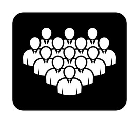 Symbol, ikona ludzi. Plik wektorowy.