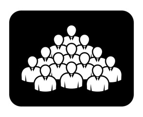 Symbol, ikona ludzi. Plik wektorowy.