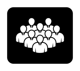 Symbol, ikona ludzi. Plik wektorowy.