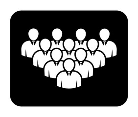 Symbol, ikona ludzi. Plik wektorowy.