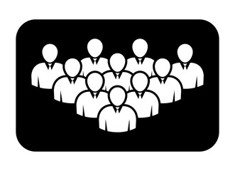 Symbol, ikona ludzi. Plik wektorowy.