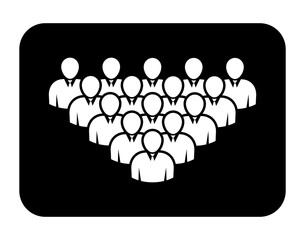 Symbol, ikona ludzi. Plik wektorowy.