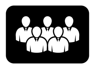 Symbol, ikona ludzi. Plik wektorowy.