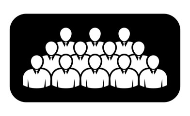 Symbol, ikona ludzi. Plik wektorowy.