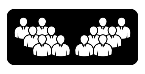 Symbol, ikona ludzi. Plik wektorowy. © robert6666