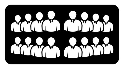 Symbol, ikona ludzi. Plik wektorowy. © robert6666
