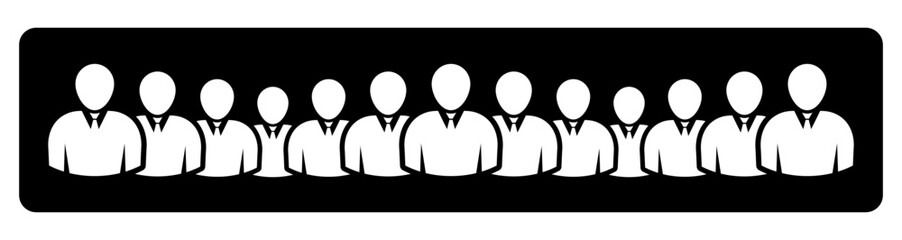Symbol, ikona ludzi. Plik wektorowy. © robert6666