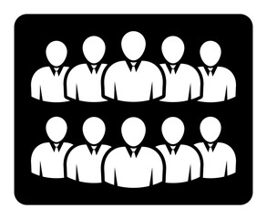 Symbol, ikona ludzi. Plik wektorowy.