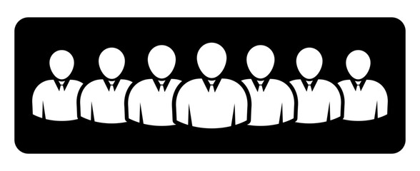 Symbol, ikona ludzi. Plik wektorowy. © robert6666